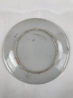Japanese Porcelain Small Plate Kozara Vtg Plum Blossom Sun Black White PY689