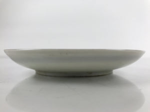 Japanese Porcelain Small Plate Kozara Vtg Plum Blossom Sun Black White PY691