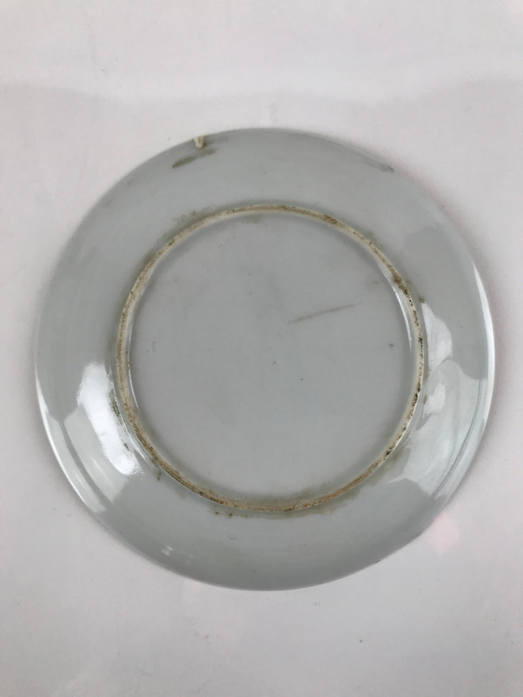 Japanese Porcelain Small Plate Kozara Vtg Plum Blossom Sun Black White PY691