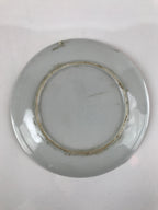 Japanese Porcelain Small Plate Kozara Vtg Plum Blossom Sun Black White PY691