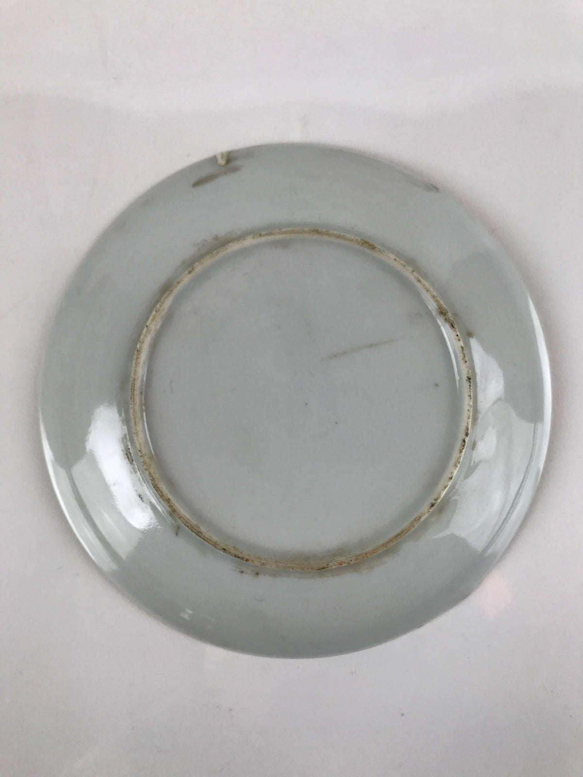 Japanese Porcelain Small Plate Kozara Vtg Plum Blossom Sun Black White PY691