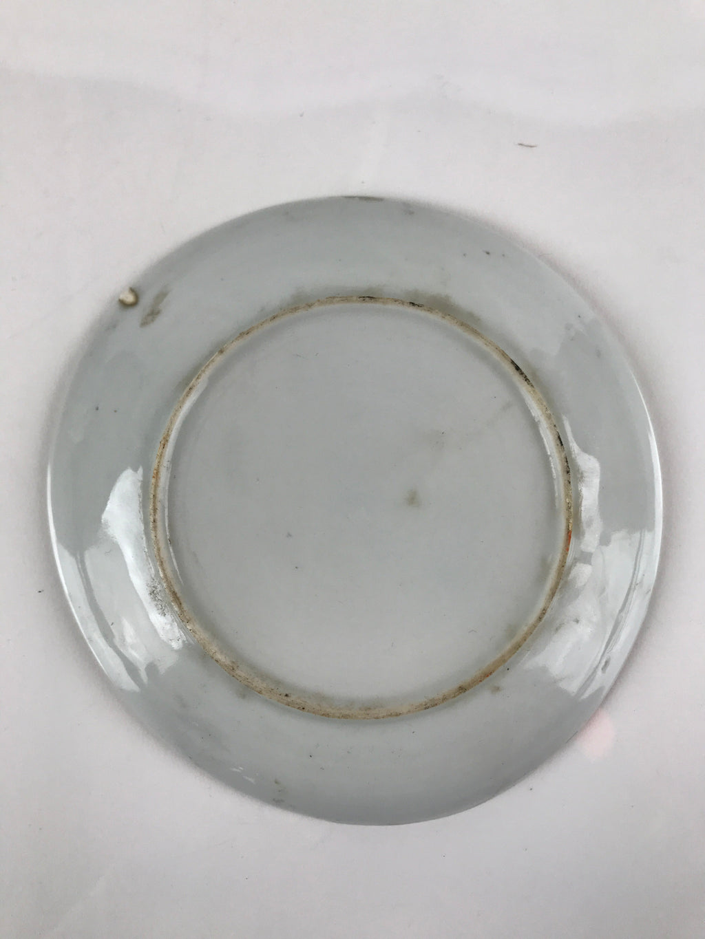 Japanese Porcelain Small Plate Kozara Vtg Plum Blossom Sun Black White PY692