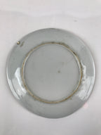 Japanese Porcelain Small Plate Kozara Vtg Plum Blossom Sun Black White PY692