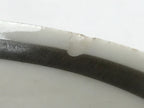 Japanese Porcelain Small Plate Kozara Vtg Plum Blossom Sun Black White PY693