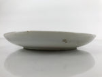 Japanese Porcelain Small Plate Kozara Vtg Plum Blossom Sun Black White PY693