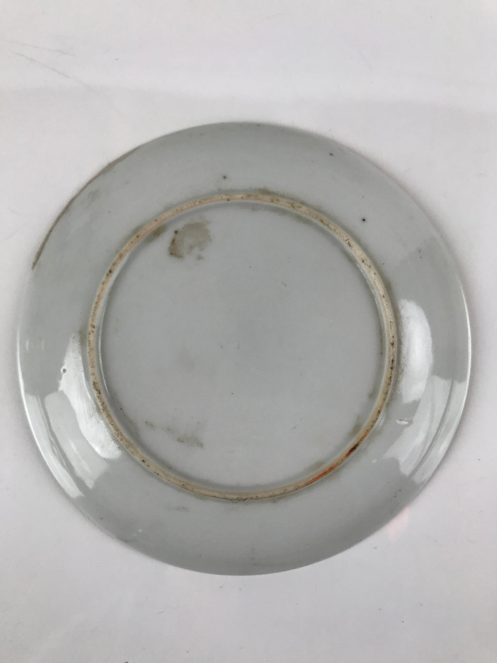 Japanese Porcelain Small Plate Kozara Vtg Plum Blossom Sun Black White PY711