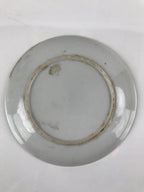 Japanese Porcelain Small Plate Kozara Vtg Plum Blossom Sun Black White PY711