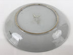 Japanese Porcelain Small Plate Kozara Vtg Plum Blossom Sun Black White PY713