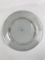 Japanese Porcelain Small Plate Kozara Vtg Plum Blossom Sun Black White PY714