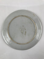 Japanese Porcelain Small Plate Kozara Vtg Plum Blossom Sun Black White PY715