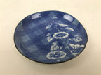 Japanese Porcelain Small Plate Kozara Vtg Sara Morning Glory Asagao Blue Y337