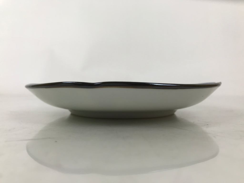 Japanese Porcelain Small Plate Kozara Vtg Sara Morning Glory Asagao Blue Y337