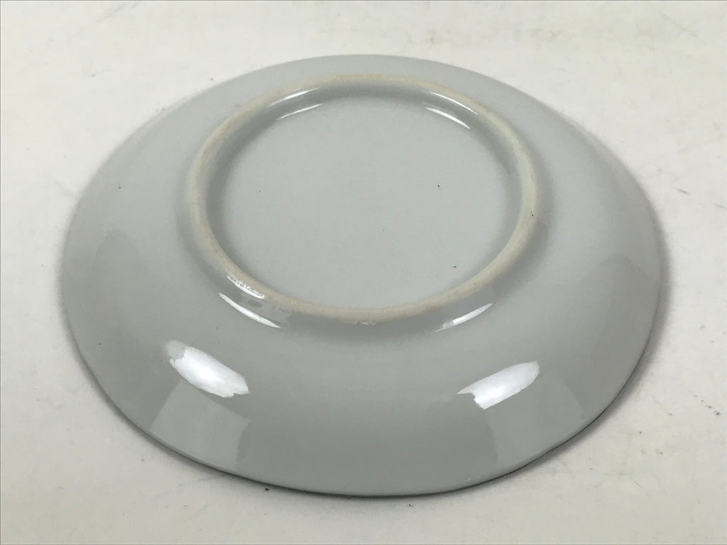 Japanese Porcelain Small Plate Kozara Vtg Sara Morning Glory Asagao Blue Y338