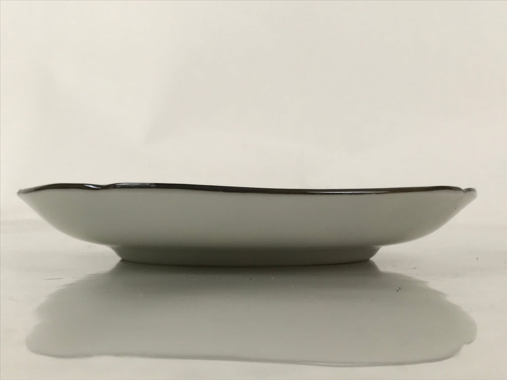 Japanese Porcelain Small Plate Kozara Vtg Sara Morning Glory Asagao Blue Y338