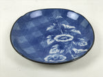 Japanese Porcelain Small Plate Kozara Vtg Sara Morning Glory Asagao Blue Y339