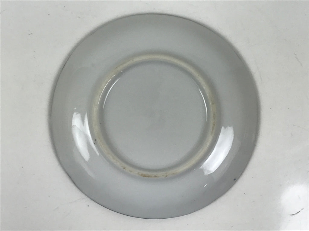 Japanese Porcelain Small Plate Kozara Vtg Sara Morning Glory Asagao Blue Y339