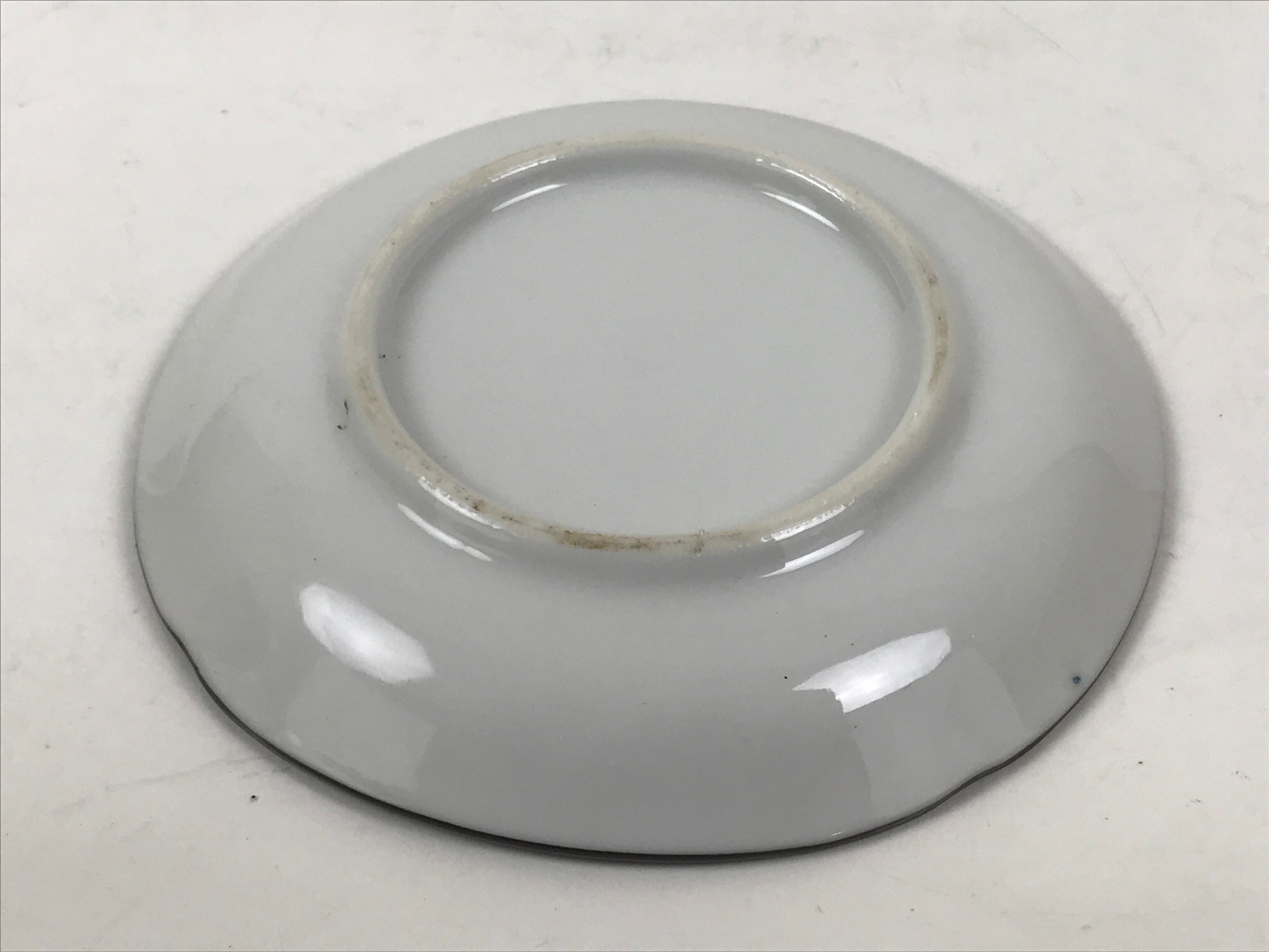 Japanese Porcelain Small Plate Kozara Vtg Sara Morning Glory Asagao Blue Y339