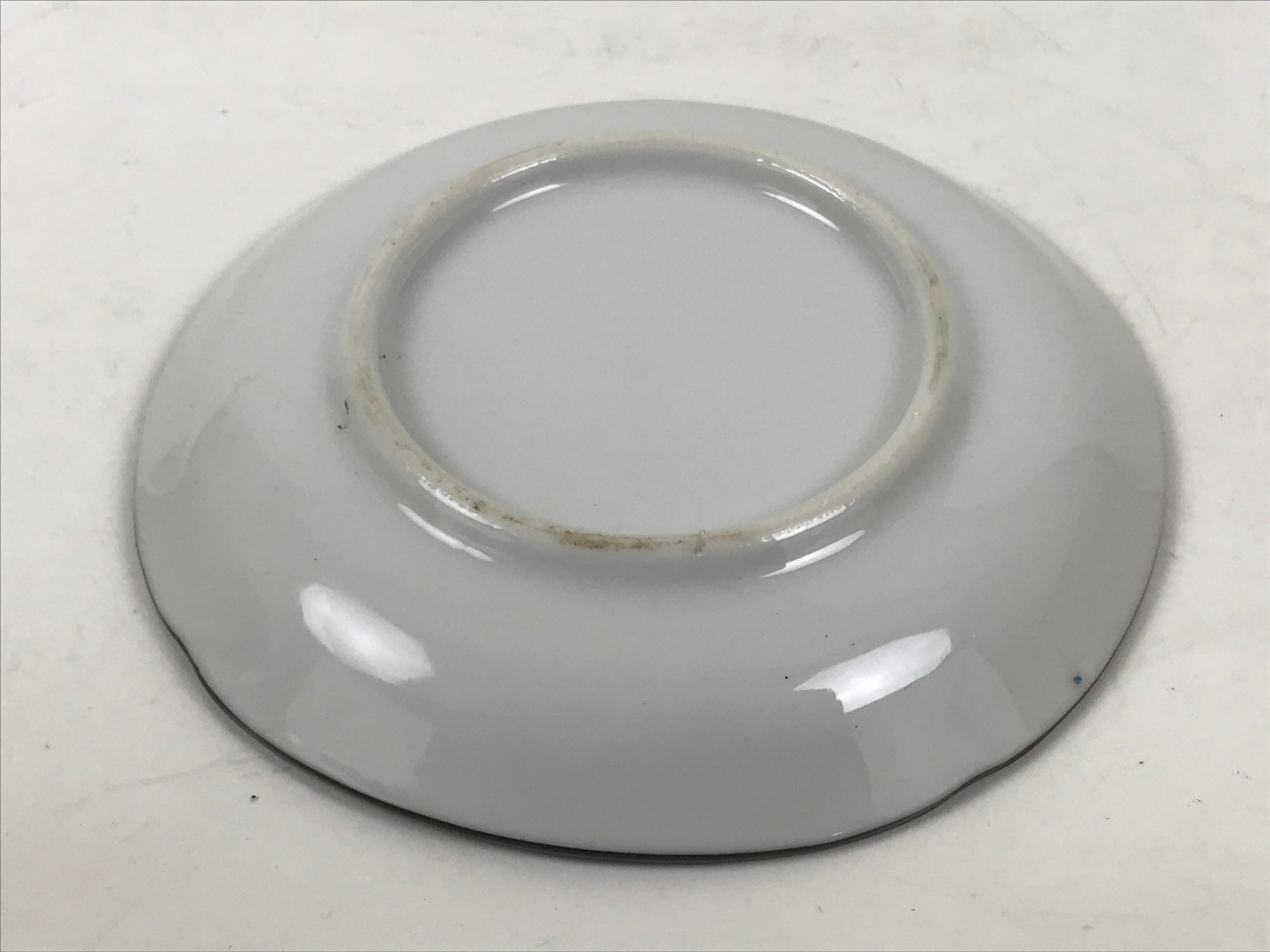 Japanese Porcelain Small Plate Kozara Vtg Sara Morning Glory Asagao Blue Y339