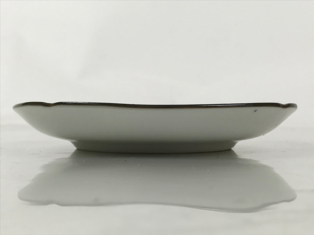 Japanese Porcelain Small Plate Kozara Vtg Sara Morning Glory Asagao Blue Y339