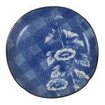 Japanese Porcelain Small Plate Kozara Vtg Sara Morning Glory Asagao Blue Y339