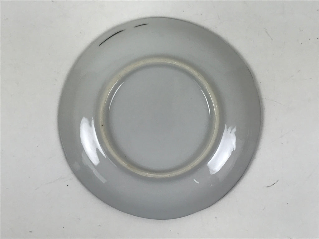 Japanese Porcelain Small Plate Kozara Vtg Sara Morning Glory Asagao Blue Y340