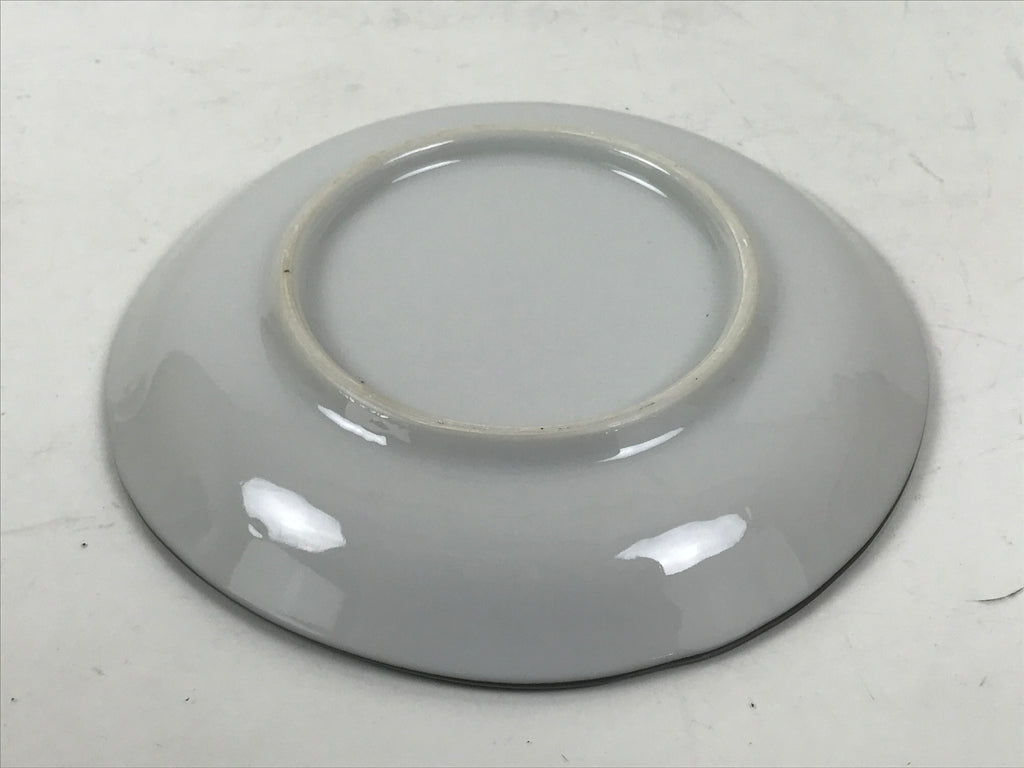 Japanese Porcelain Small Plate Kozara Vtg Sara Morning Glory Asagao Blue Y340