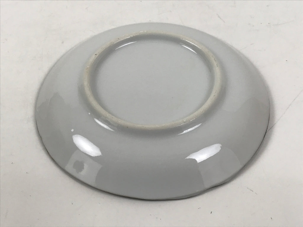 Japanese Porcelain Small Plate Kozara Vtg Sara Morning Glory Asagao Blue Y341