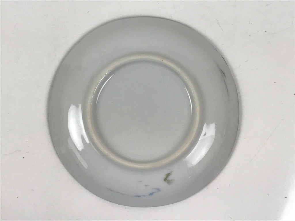 Japanese Porcelain Small Plate Kozara Vtg Sara Morning Glory Asagao Blue Y342