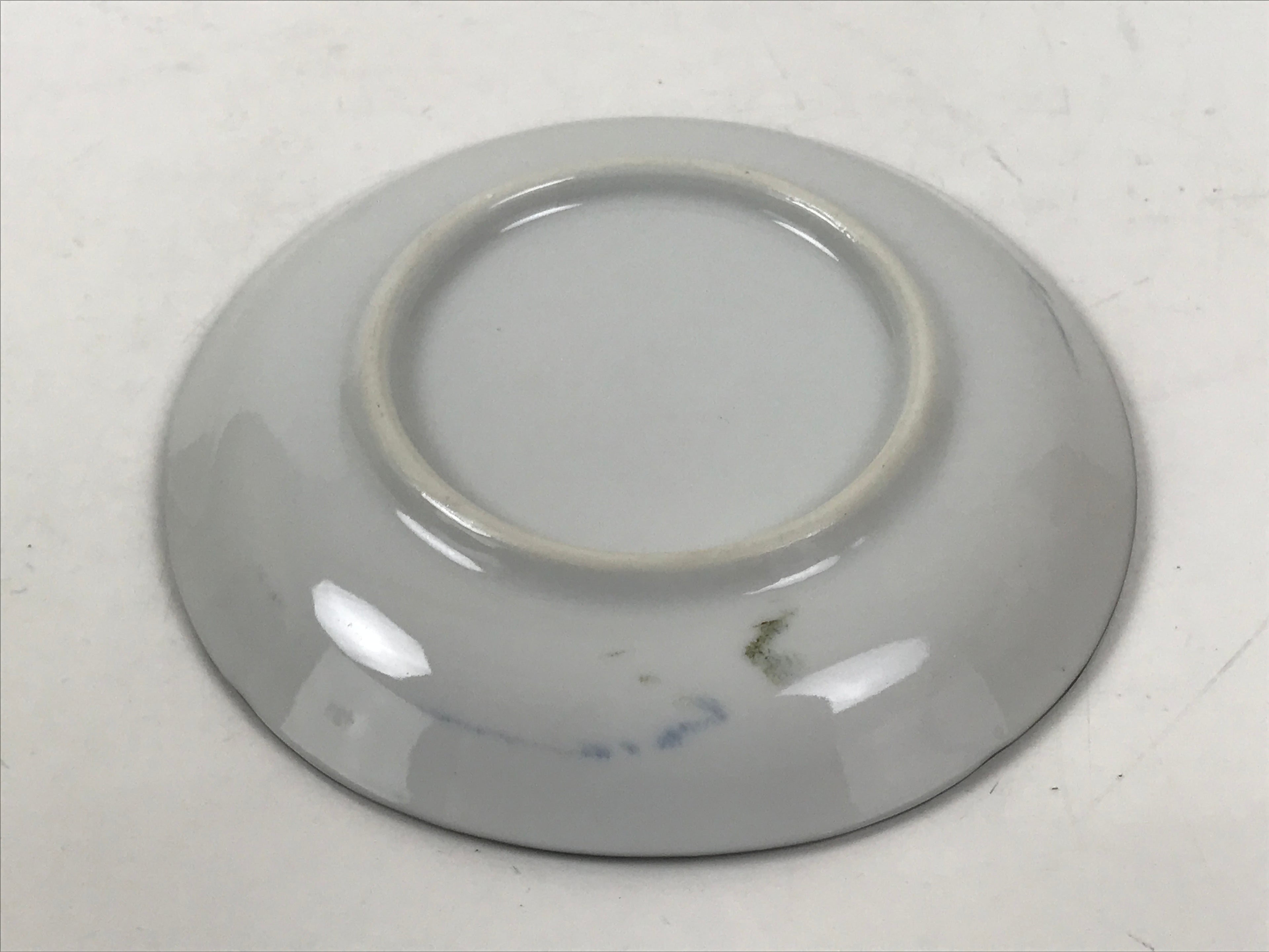 Japanese Porcelain Small Plate Kozara Vtg Sara Morning Glory Asagao Blue Y342