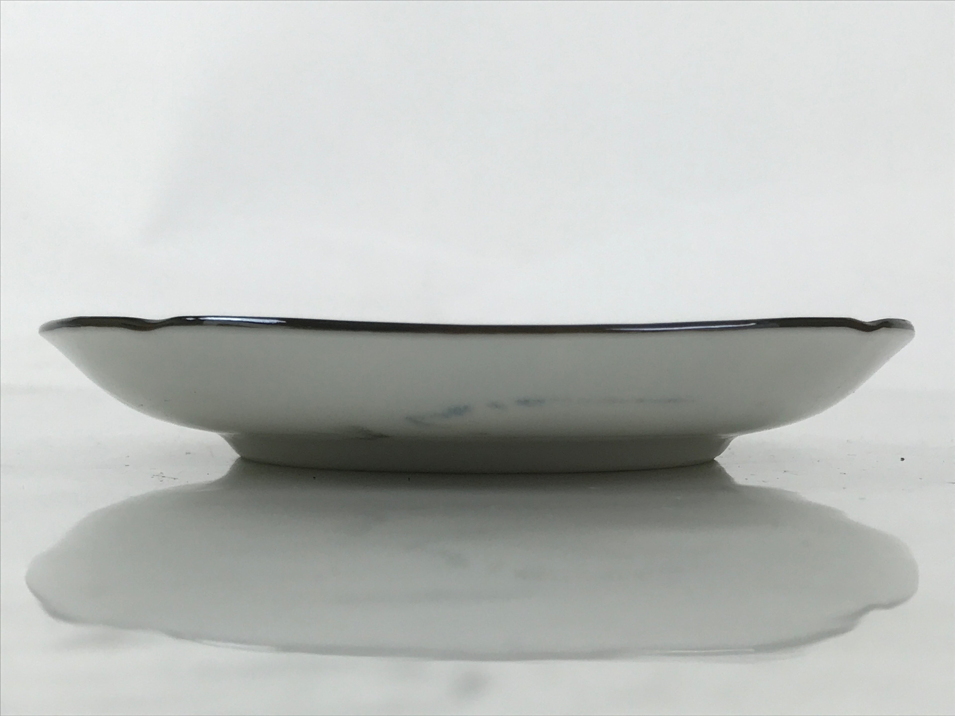 Japanese Porcelain Small Plate Kozara Vtg Sara Morning Glory Asagao Blue Y342