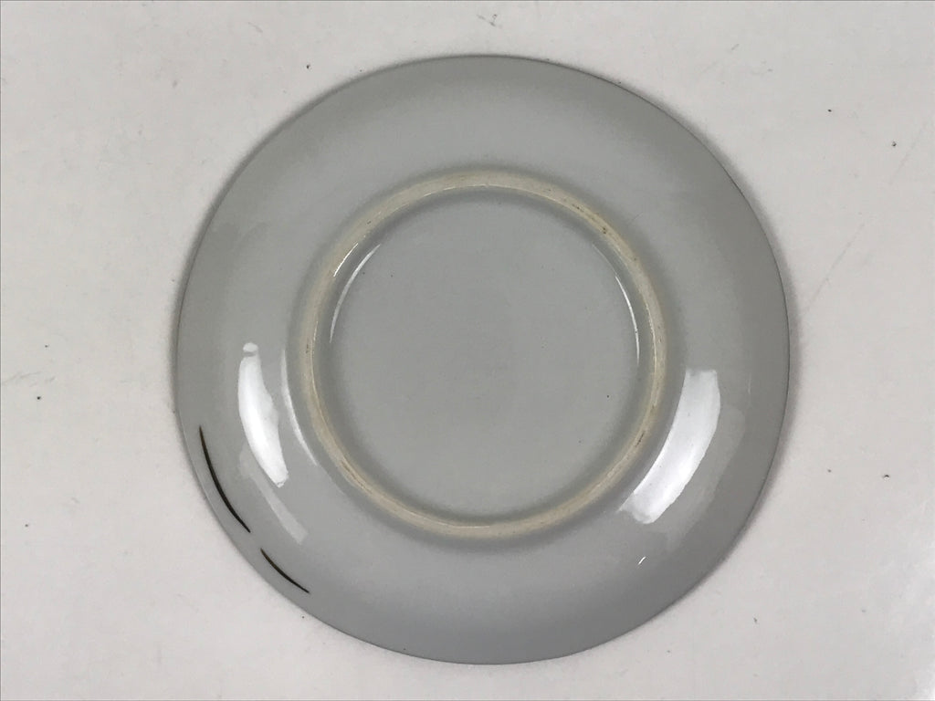 Japanese Porcelain Small Plate Kozara Vtg Sara Morning Glory Asagao Blue Y343