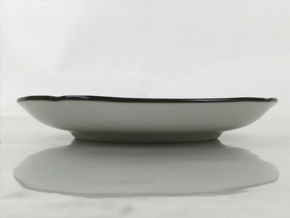 Japanese Porcelain Small Plate Kozara Vtg Sara Morning Glory Asagao Blue Y343