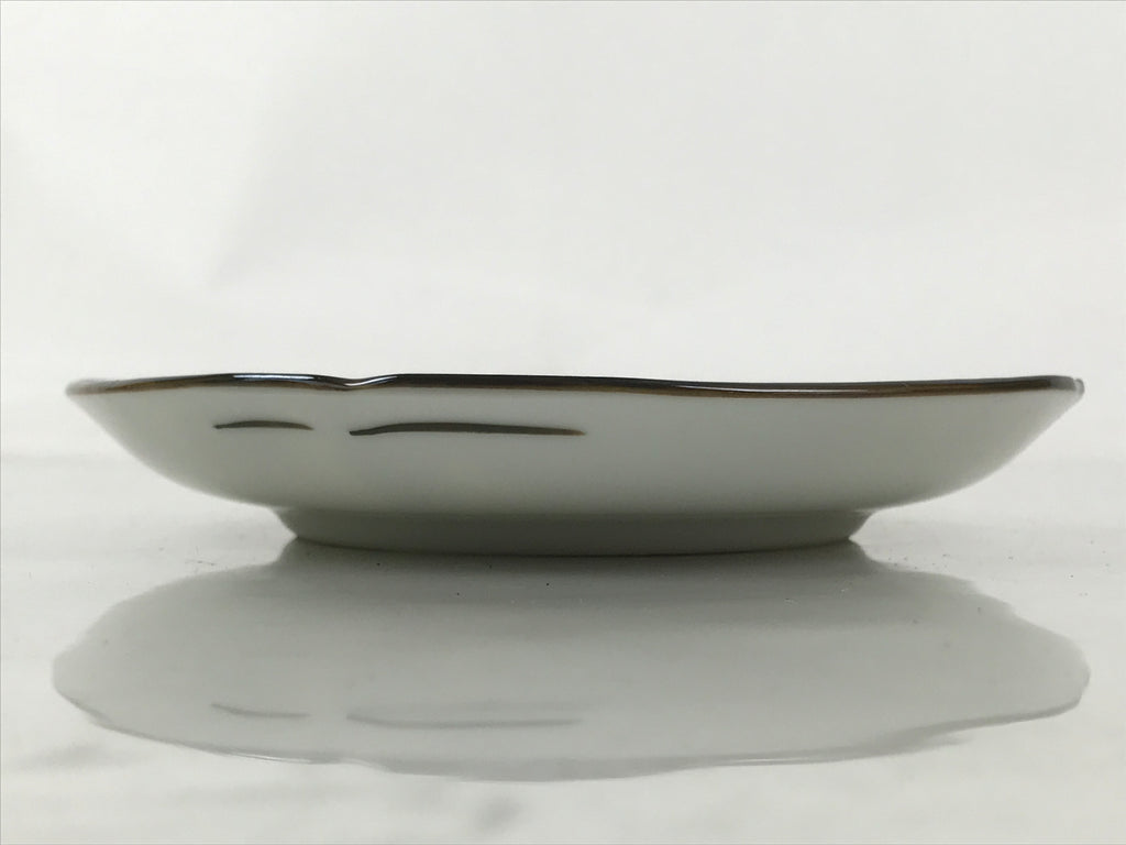 Japanese Porcelain Small Plate Kozara Vtg Sara Morning Glory Asagao Blue Y343
