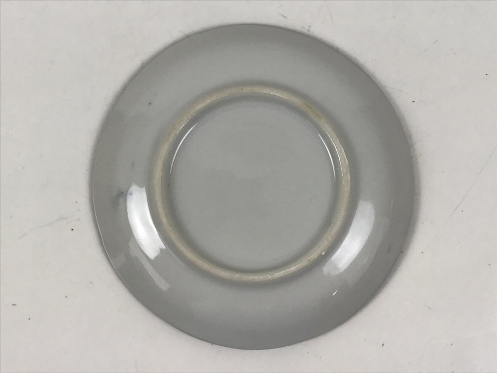 Japanese Porcelain Small Plate Kozara Vtg Sara Morning Glory Asagao Blue Y344