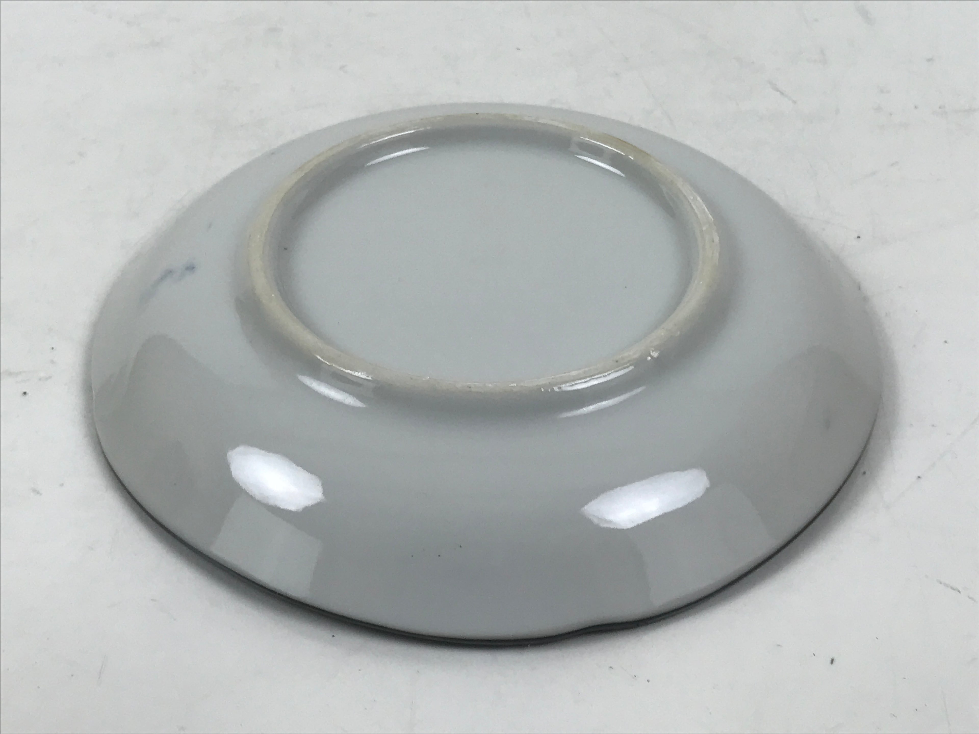 Japanese Porcelain Small Plate Kozara Vtg Sara Morning Glory Asagao Blue Y344