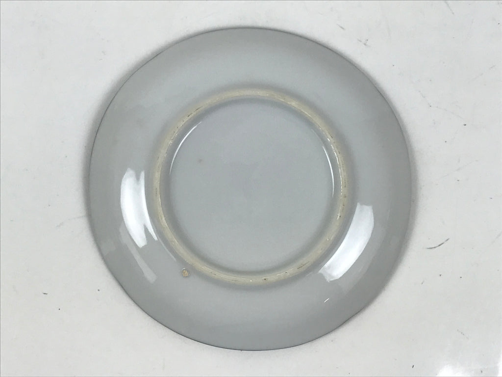 Japanese Porcelain Small Plate Kozara Vtg Sara Morning Glory Asagao Blue Y345