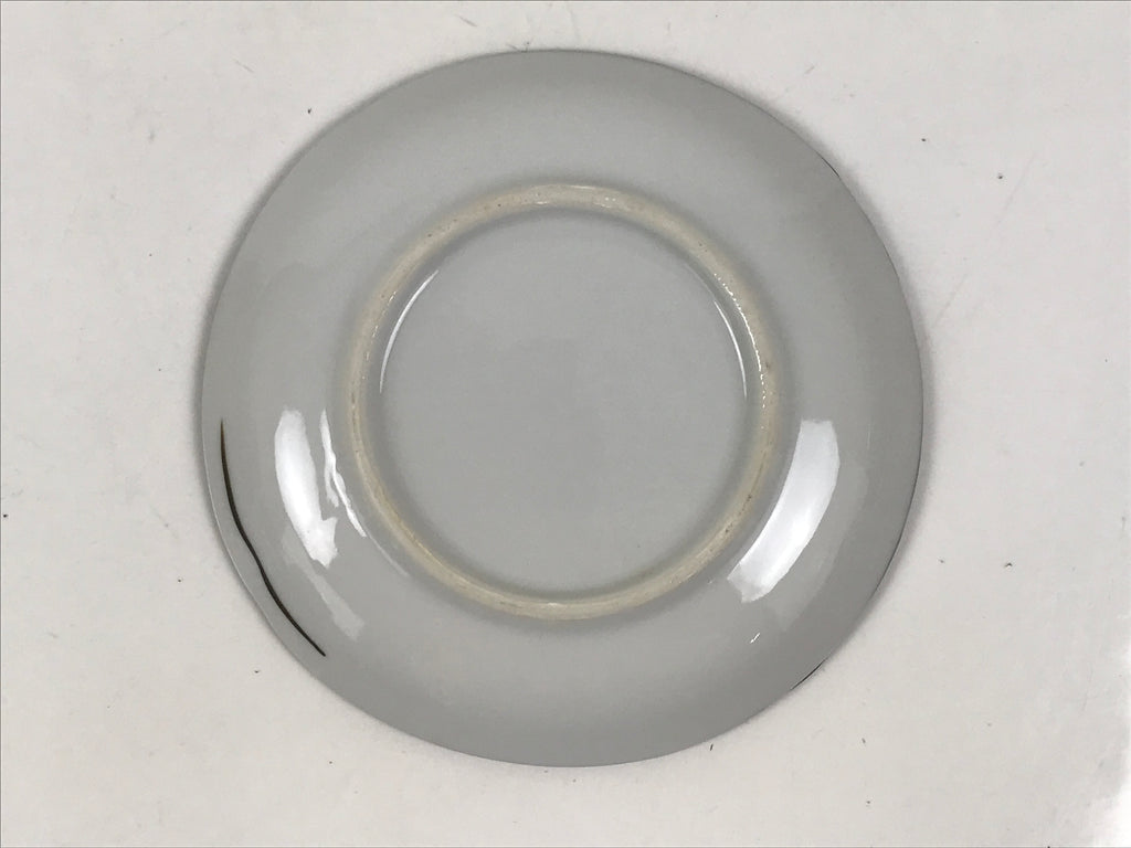 Japanese Porcelain Small Plate Kozara Vtg Sara Morning Glory Asagao Blue Y346