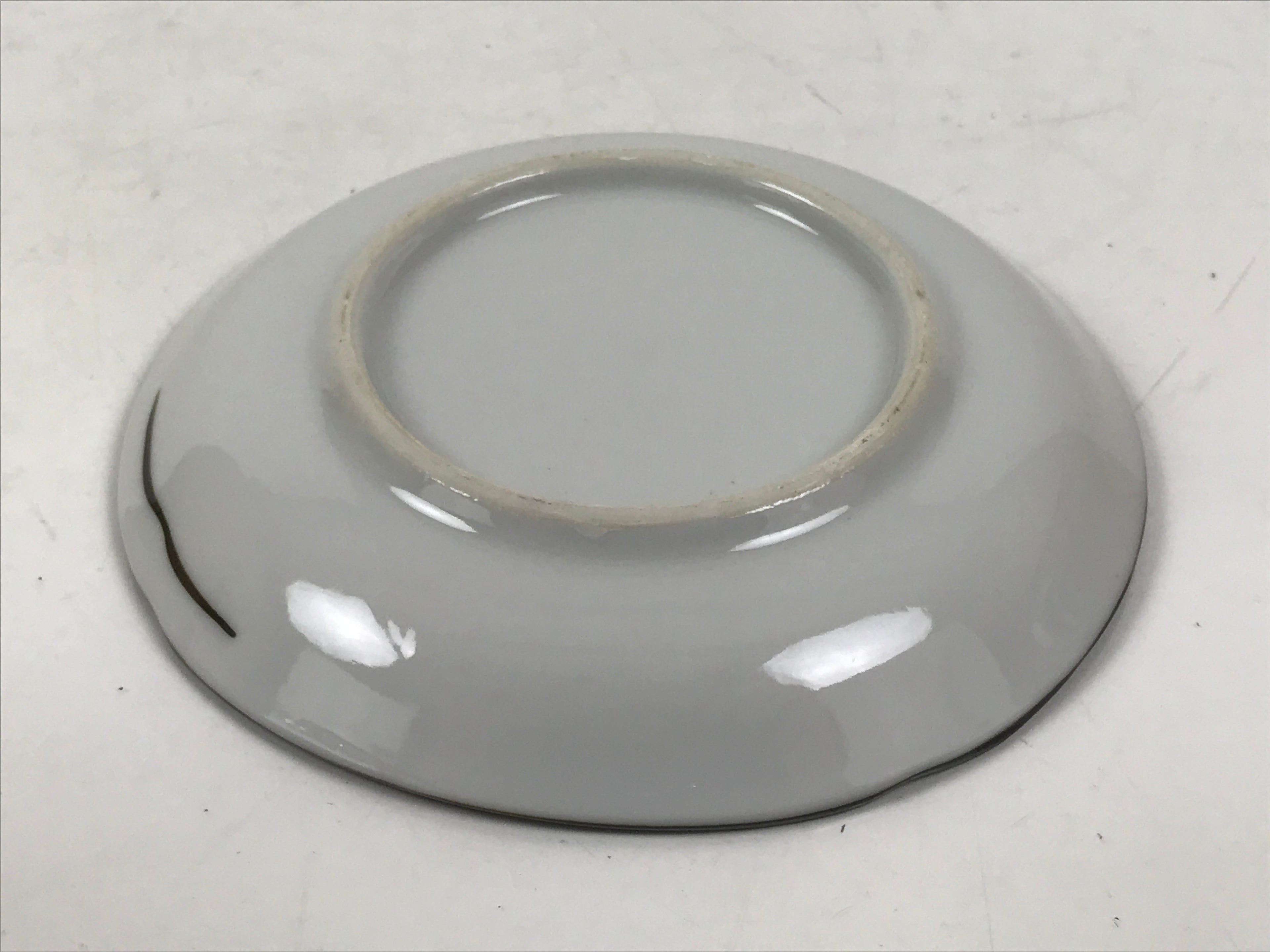 Japanese Porcelain Small Plate Kozara Vtg Sara Morning Glory Asagao Blue Y346