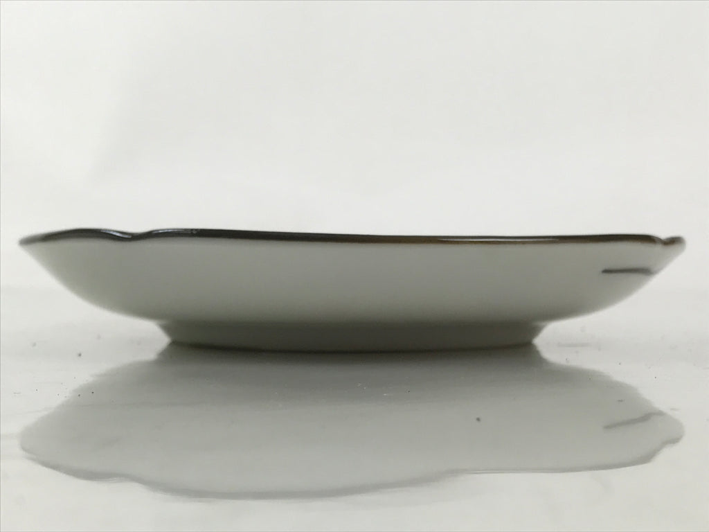Japanese Porcelain Small Plate Kozara Vtg Sara Morning Glory Asagao Blue Y346