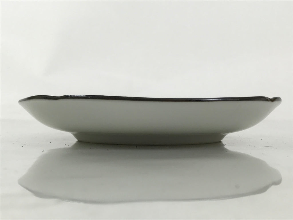 Japanese Porcelain Small Plate Kozara Vtg Sara Morning Glory Asagao Blue Y346