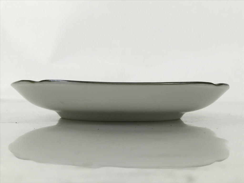 Japanese Porcelain Small Plate Kozara Vtg Sara Morning Glory Asagao Blue Y347