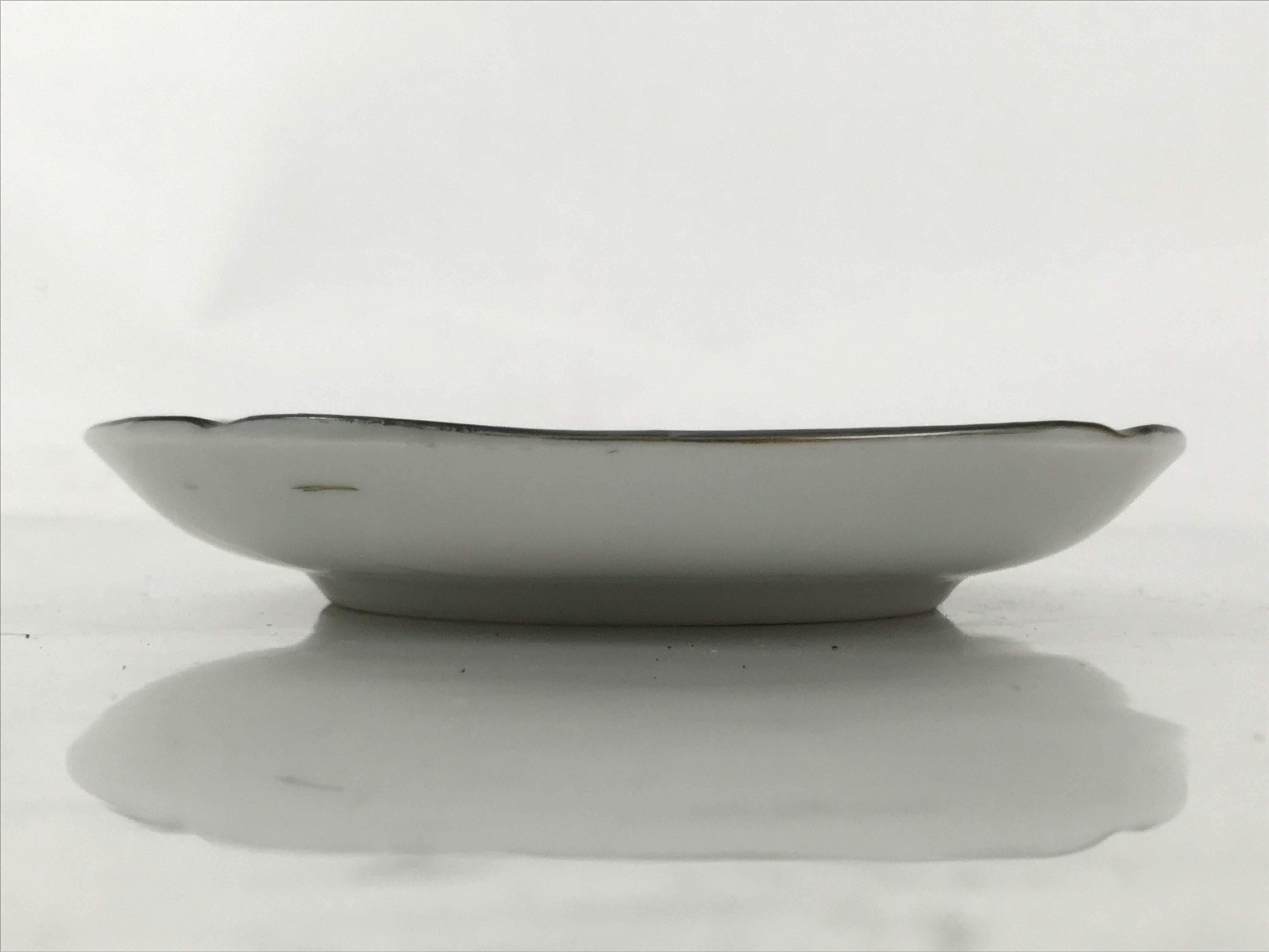 Japanese Porcelain Small Plate Kozara Vtg Sara Morning Glory Asagao Blue Y347