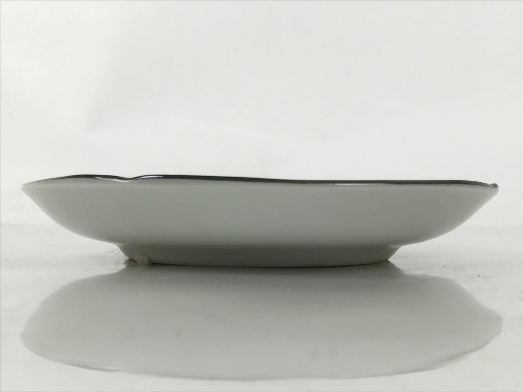 Japanese Porcelain Small Plate Kozara Vtg Sara Morning Glory Asagao Blue Y348
