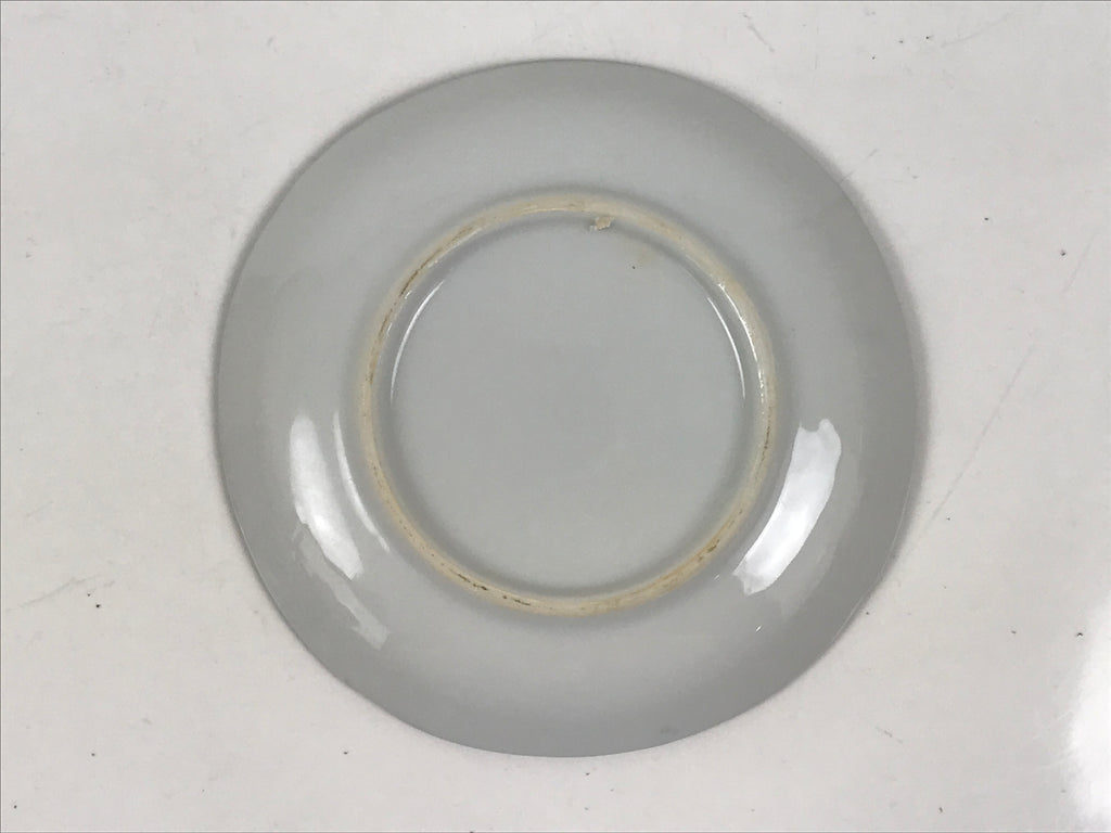 Japanese Porcelain Small Plate Kozara Vtg Sara Morning Glory Asagao Blue Y349