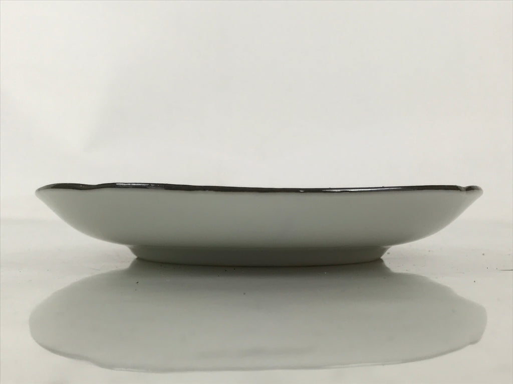 Japanese Porcelain Small Plate Kozara Vtg Sara Morning Glory Asagao Blue Y349