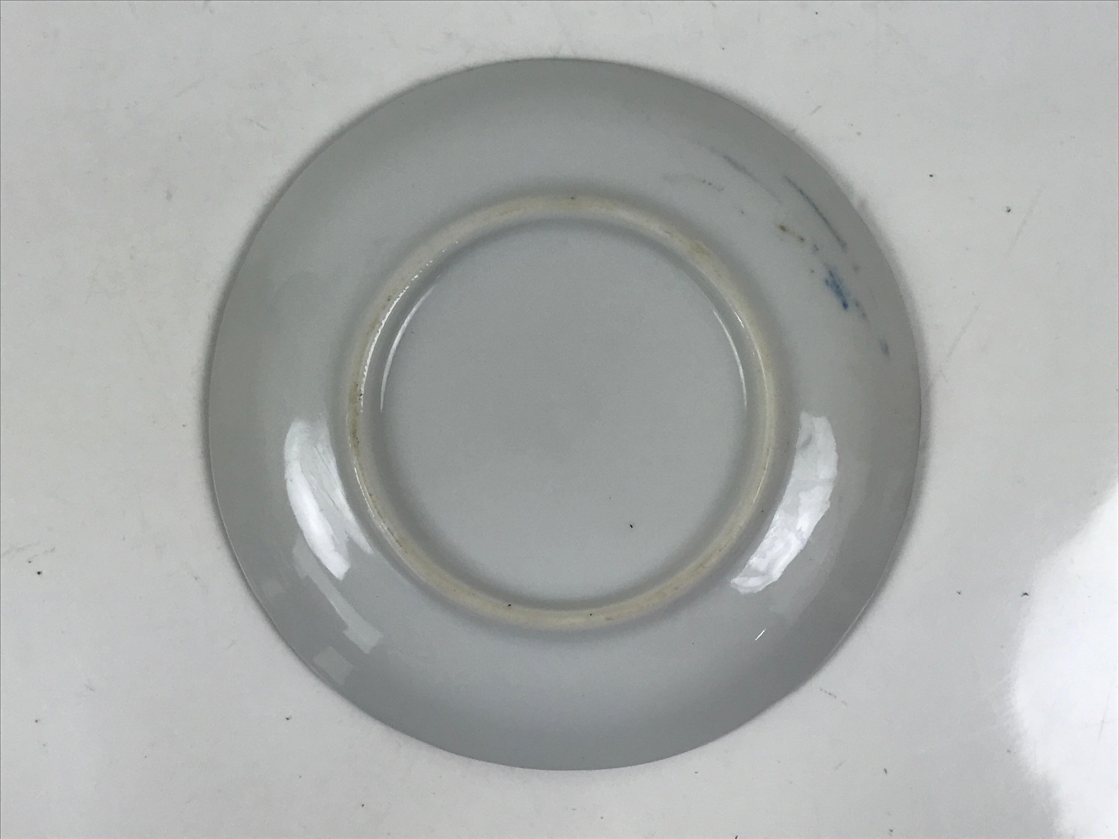 Japanese Porcelain Small Plate Kozara Vtg Sara Morning Glory Asagao Blue Y350