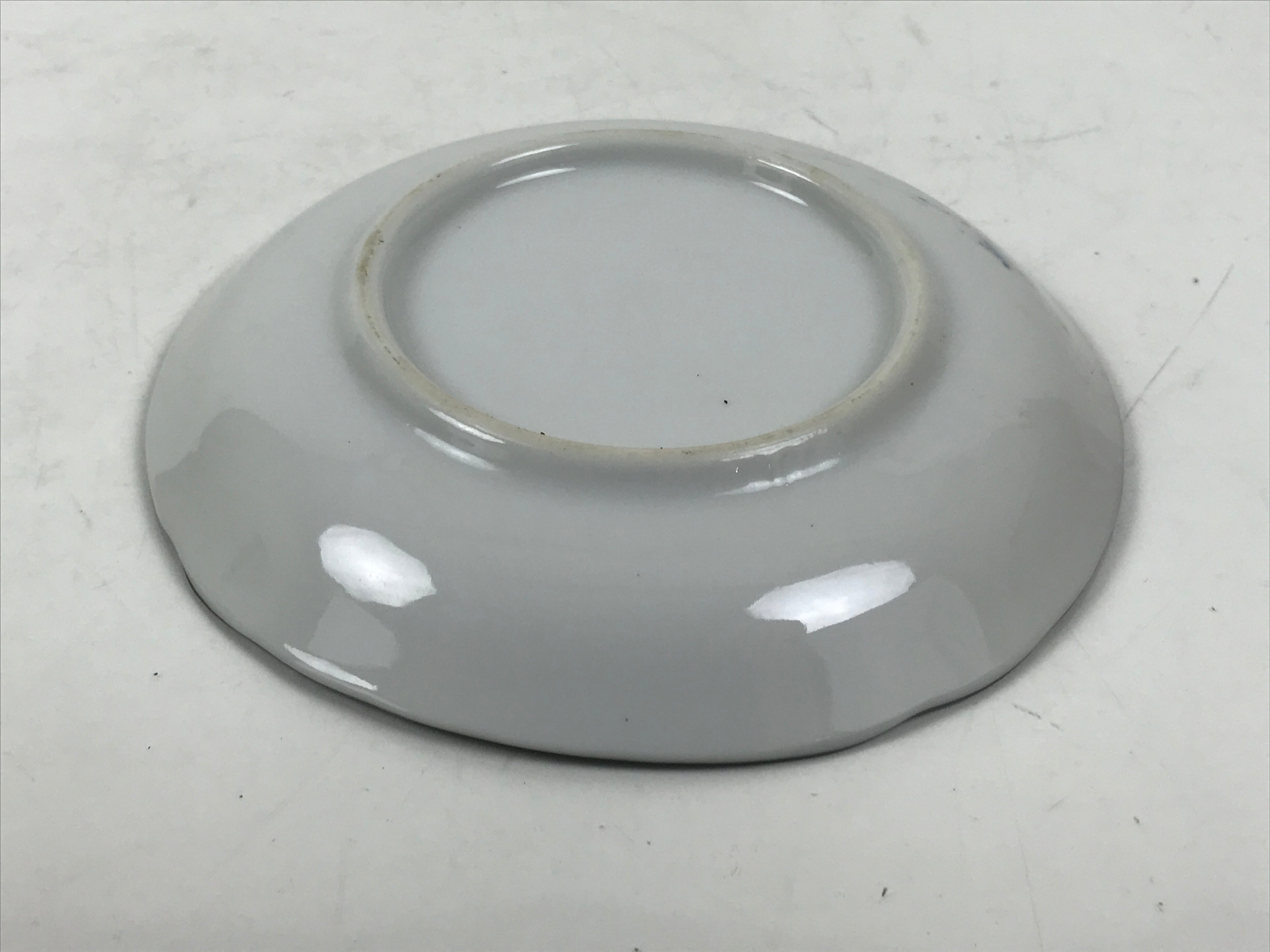 Japanese Porcelain Small Plate Kozara Vtg Sara Morning Glory Asagao Blue Y350