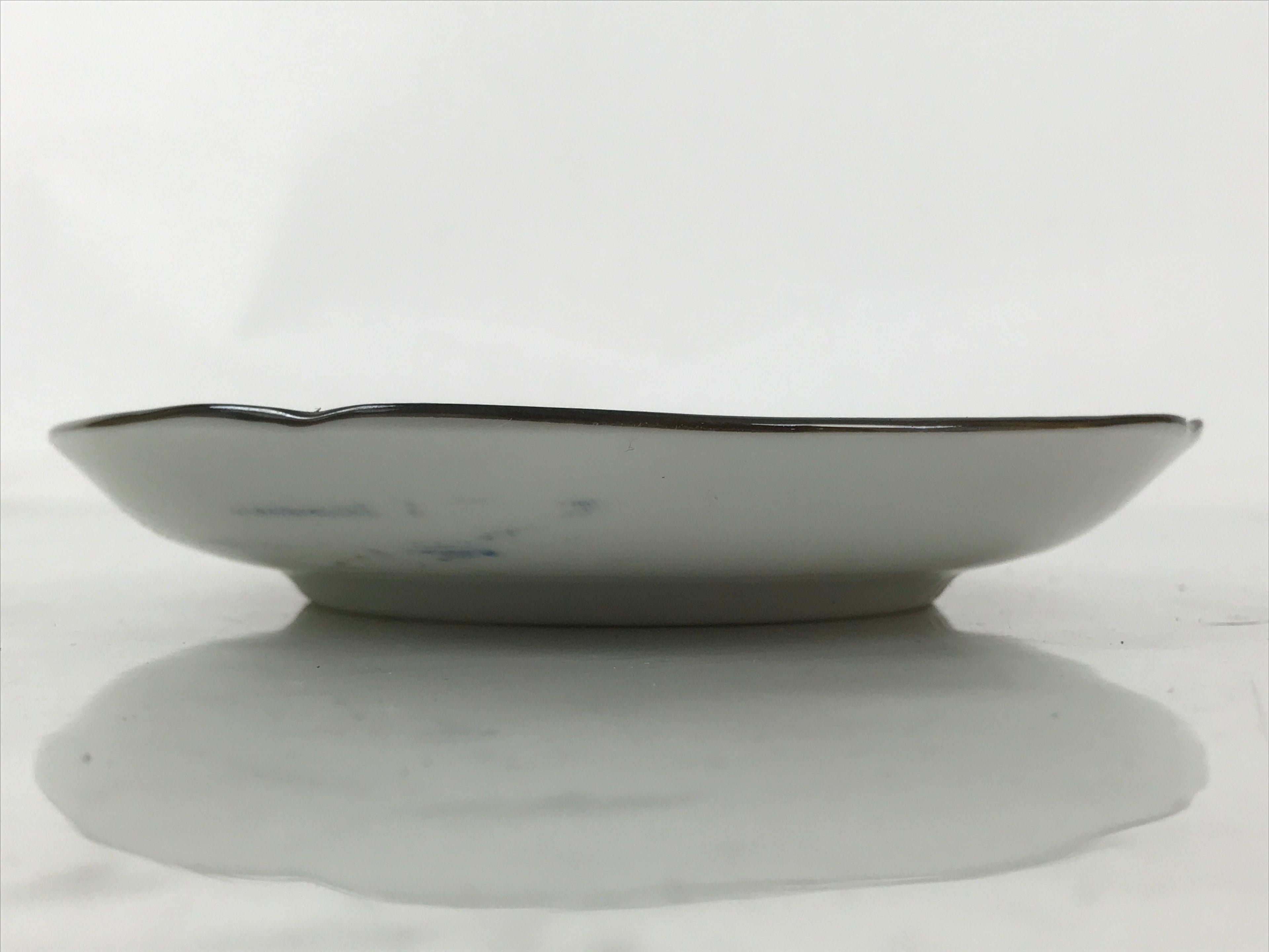 Japanese Porcelain Small Plate Kozara Vtg Sara Morning Glory Asagao Blue Y350