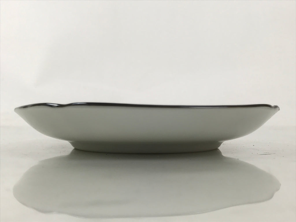 Japanese Porcelain Small Plate Kozara Vtg Sara Morning Glory Asagao Blue Y350