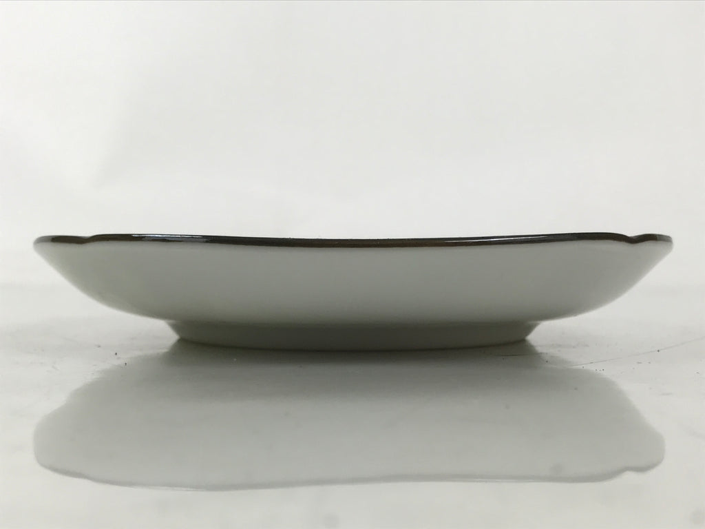 Japanese Porcelain Small Plate Kozara Vtg Sara Morning Glory Asagao Blue Y351